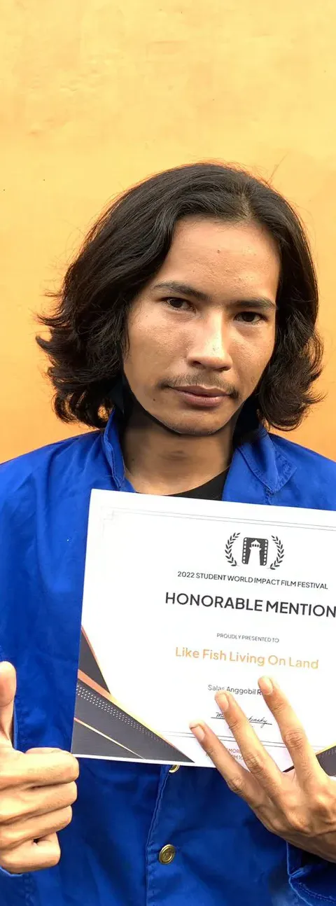 KISAHKAN PENGALAMAN PRIBADI, MAHASISWA PRODI D-4 FTV UDINUS DIANUGRAHI HONORABLE MENTION DI SWIFF 2022
