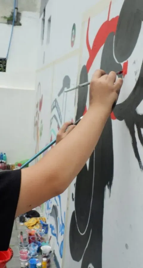 LOMBA MURAL DINUSFEST 2023 AJAK SISWA SMA/SMK ASAH KREATIVITAS DAN CINTAI KARTUN INDONESIA