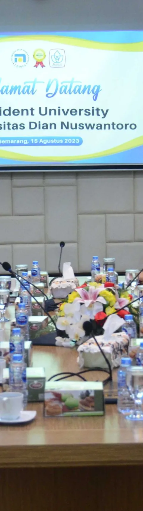 UDINUS TERIMA KUNJUNGAN DARI PRESIDENT UNIVERSITY, BERBAGAI ILMU TERKAIT PENGELOLAAN PRODI
