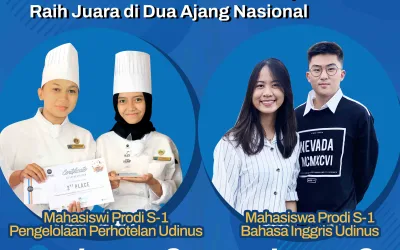EMPAT MAHASISWA FIB UDINUS SABET DUA JUARA DI AJANG NASIONAL