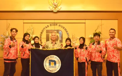 IKUTI POMNAS KE XVII TAHUN 2022, UDINUS LEPAS 10 ATLET UNTUK BERLAGA WAKILI PROVINSI JATENG