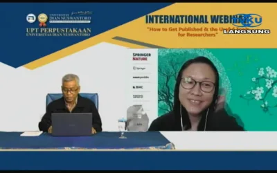 UPT PERPUSTAKAAN UDINUS GELAR WEBINAR BAHAS MENGENAI PUBLIKASI JURNAL ILMIAH