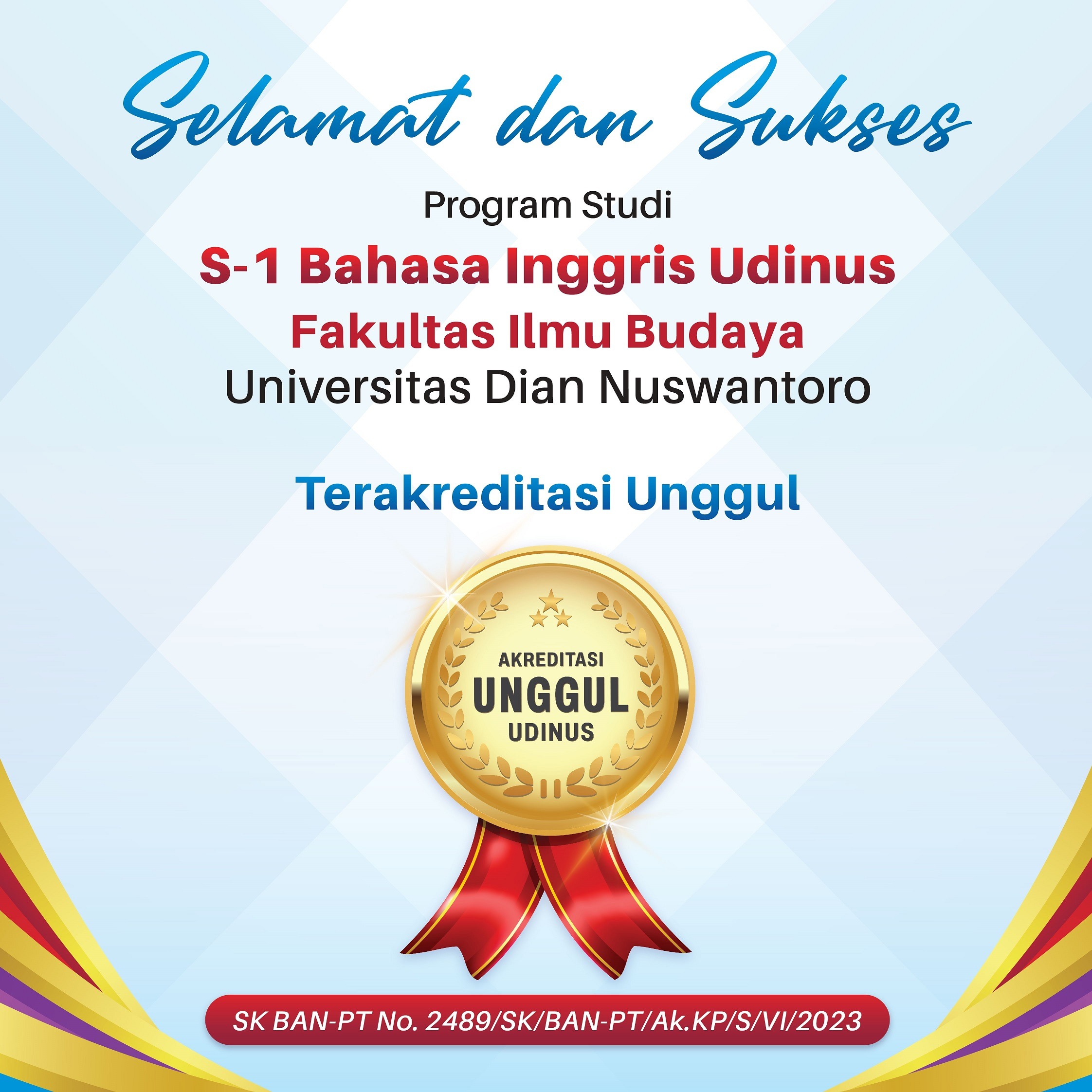 TINGKATKAN KUALITAS PENDIDIKAN, PRODI S-1 BAHASA INGGRIS UDINUS RAIH ...