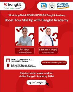 Poster BEM KM Udinus x Bangkit Academy