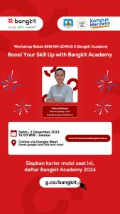 Poster BEM KM Udinus x Bangkit Academy