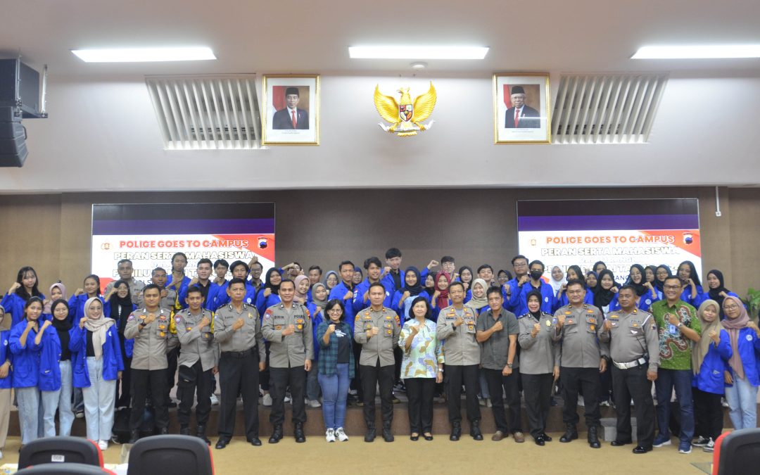 Foto Bersama Police Goes to Campus Jelang Pemilu 2024