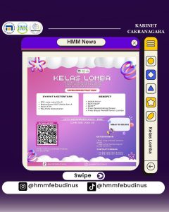 Foto Feed Kelas Lomba dari akun instagram HMM Udinus