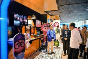 Animasi 'Si Warik' karya dosen dan mahasiswa Udinus saat di apresiasi oleh Presiden RI