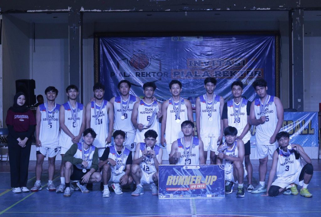 Tim Putra UKM Bola Basket Udinus Runner-up IPR 2023