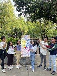 Foto Bersama Campaign Mahasiswa Ilkom Udinus beri Ruang kepada Masyarakat untuk Berekspresi