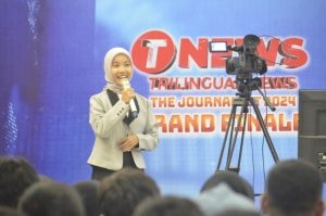 Ajak Siswa Jadi Penyiar dalam Tiga Bahasa, FIB Udinus Gelar T-News yang Diikuti Ratusan Peserta