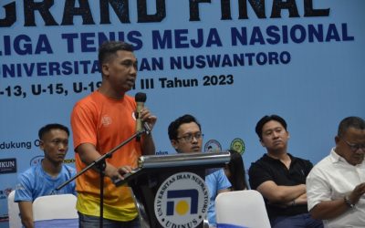 Legenda Tenis Meja Indonesia Apresiasi Udinus, Ismu Harinto: Mampu Motivasi Instansi Lain Jadi Tuan Rumah!