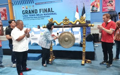 Universitas Dian Nuswantoro Sukses Jadi Tuan Rumah Grand Final Tenis Meja Nasional