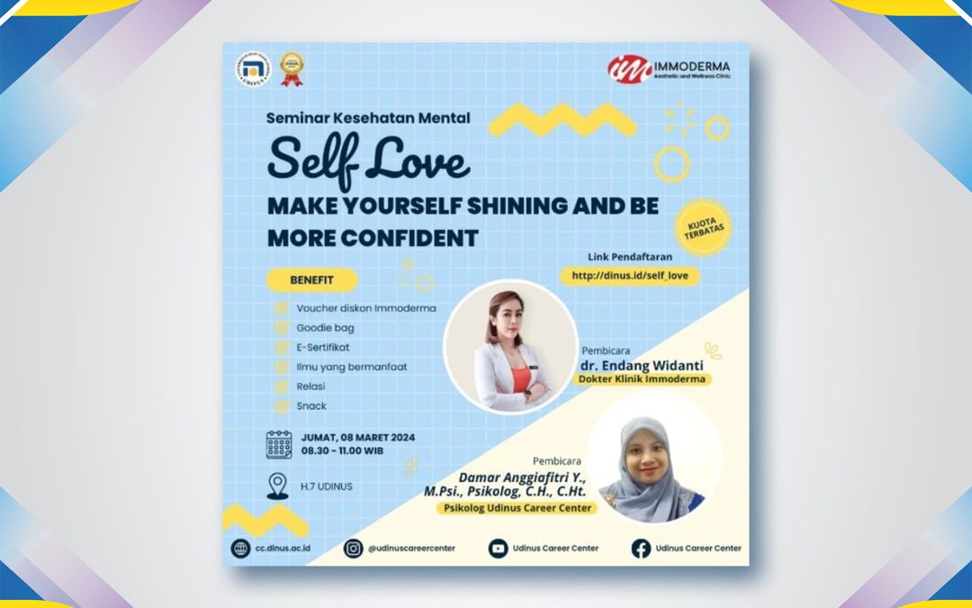 Pahami dan Pelajari Kesehatan Mental Bersama Udinus Career Center Lewat Seminar Nasional