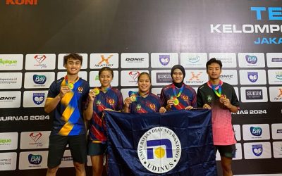 Lima Atlet Tenis Meja Udinus Bawa Kontingennya Raih Juara Umum di Kejurnas PB.PTMSI