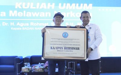 Kuliah Umum Melawan Narkoba di Dinus Inside 2024, Kepala BNN Jateng Agus Rohmat: Udinus Berani Tolak, Berani Rehabilitas dan Berani Lapor!