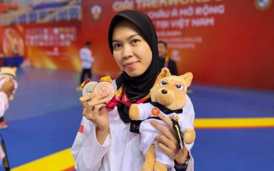 Shaleha Mahasiswi Magister Manajemen Udinus Sumbangkan Dua Medali di Asian Open Police Taekwondo Championship 2024