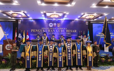 Perkuat Mutu Pendidikan, Universitas Dian Nuswantoro Resmi Kukuhkan 5 Guru Besar Sekaligus 