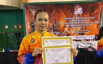 Angelica Panen Prestasi Lagi! Kantongi 2 Piagam di Piala Ketua Umum Pengprov Wushu Jateng