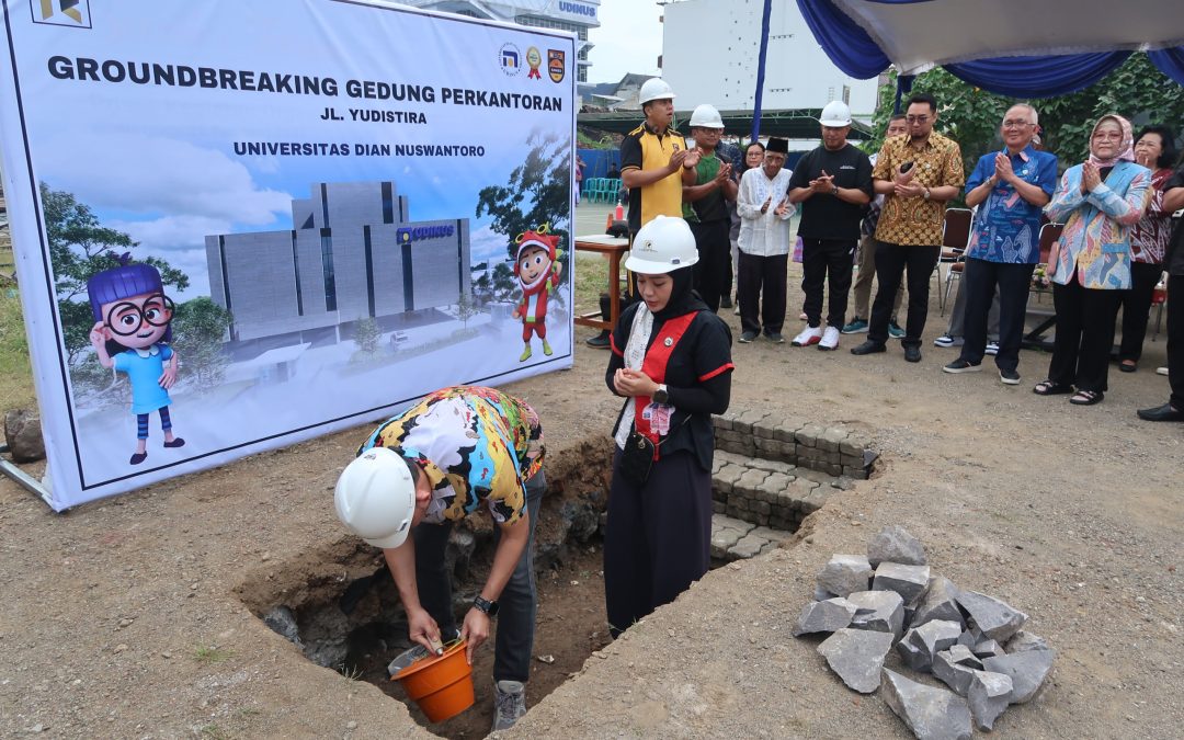Ground Breaking Gedung L Udinus Tandai Komitmen Kuat Tingkatkan Fasilitas Pendidikan