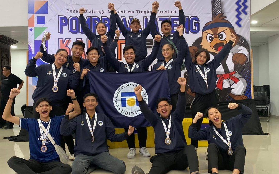 Atlet Udinus Kantongi 9 Medali dan Raih Juara Umum Cabor Karate di Pomprov Jateng 2025
