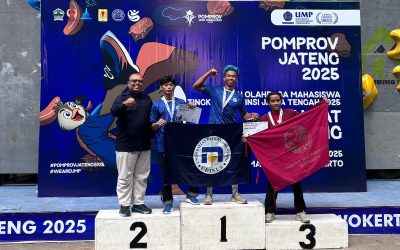 Empat Medali Berhasil Disumbangkan Dua Atlet Panjat Tebing di Pomprov Jateng 2025