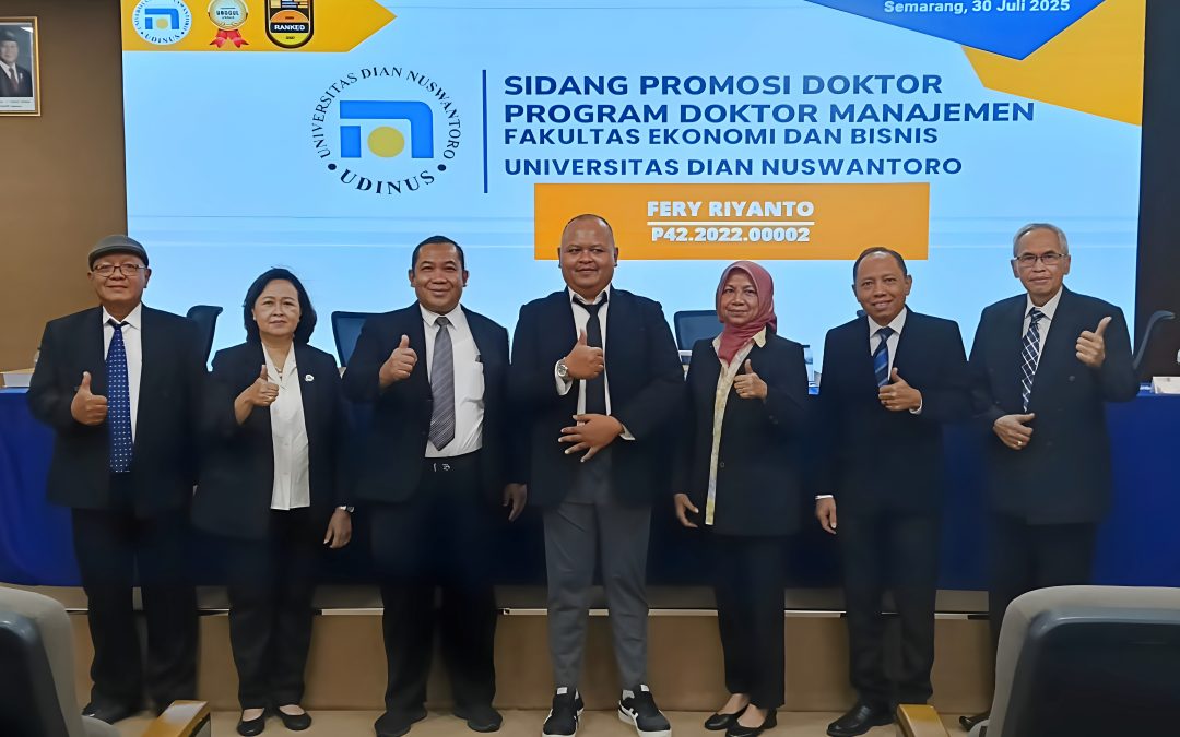 Doktor Baru dari Udinus, Fery Riyanto: Pelatihan Digital ASN Harus Sesuai Karakter Generasi
