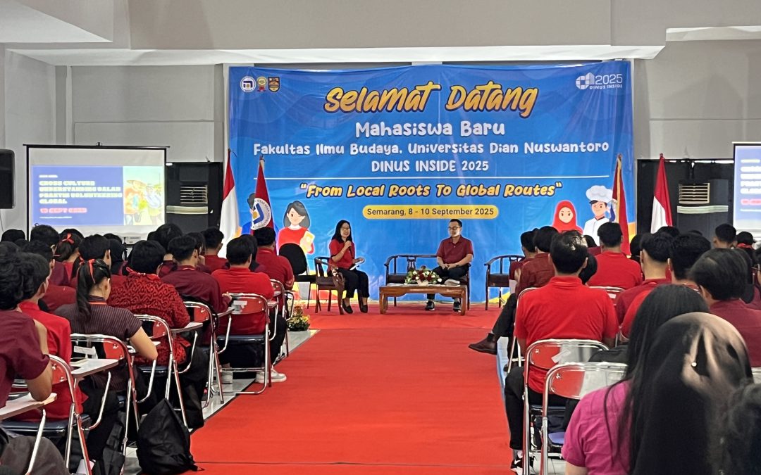 Dinus Inside Hari Ketiga, Mahasiswa Baru FIB Diberi Pemahaman Cross Cultural
