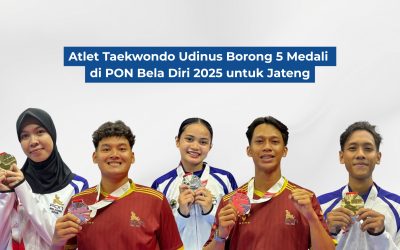 Atlet Taekwondo Udinus Borong 5 Medali di PON Bela Diri 2025 untuk Jateng
