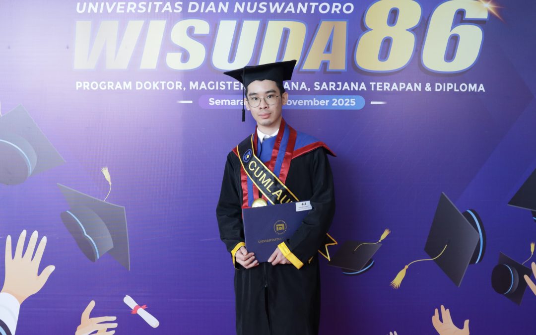 Miliki Pengalaman Internship Internasional, Yerry Wisudawan Terbaik Udinus Targetkan Berkarier di Jepang