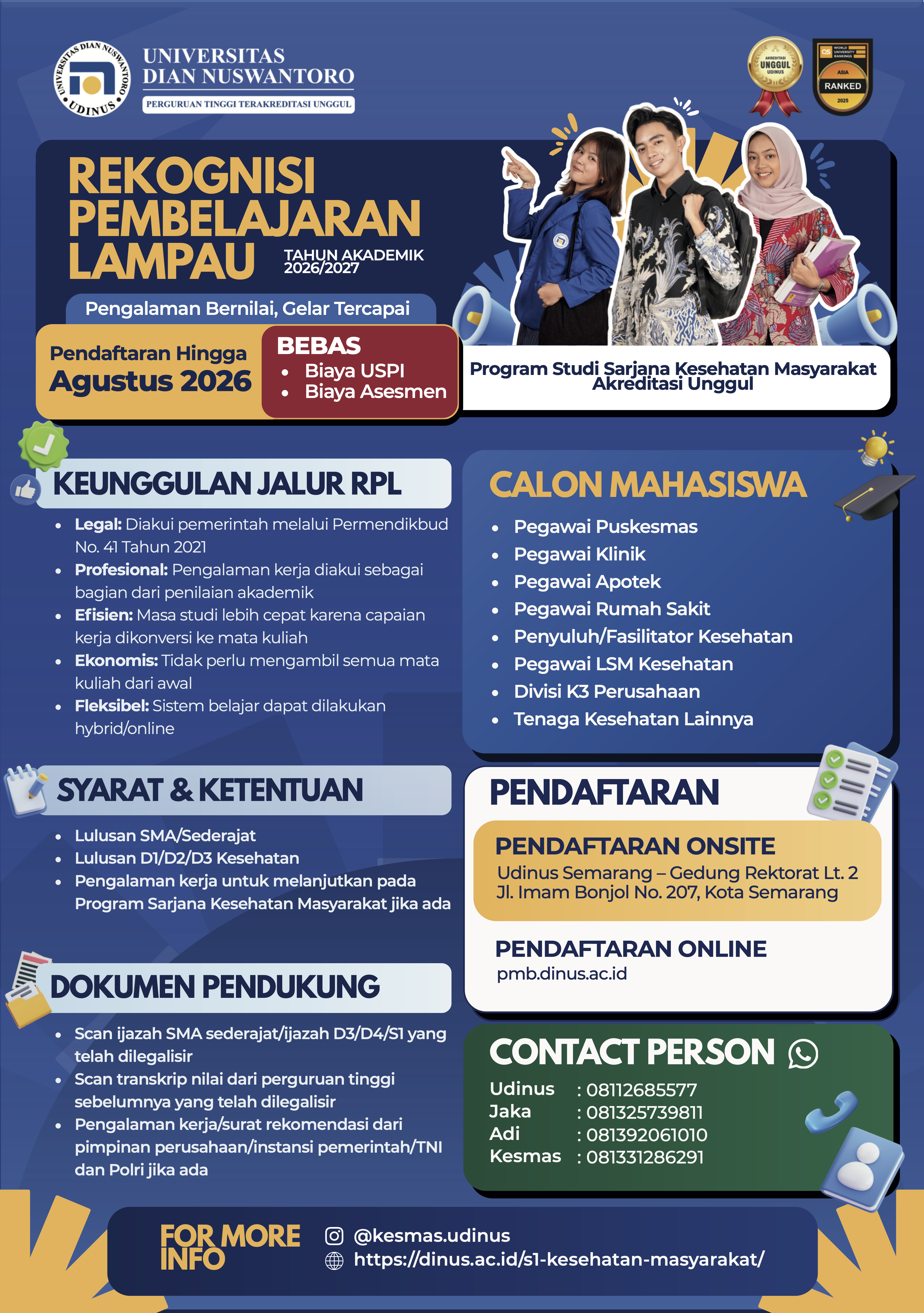 Rekognisi Pembelajaran Lampau Tahun Akademik 20-26-2027