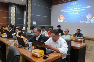 Suasana peserta mengikuti Bimtek Penanganan Insiden Siber bersama BSSN di Udinus