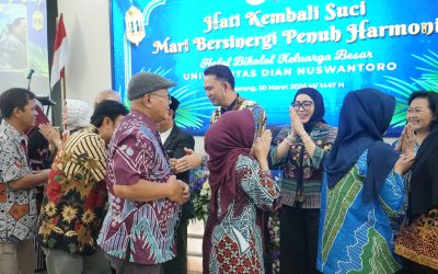 Momen Halalbihalal Udinus, Perkuat Sinergi dan Hati yang Bersih Jalankan Visi Kampus