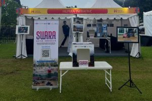 Vending Machine Donation (VMD) dipamerkan oleh Human Initiative saat Pameran di Prambanan