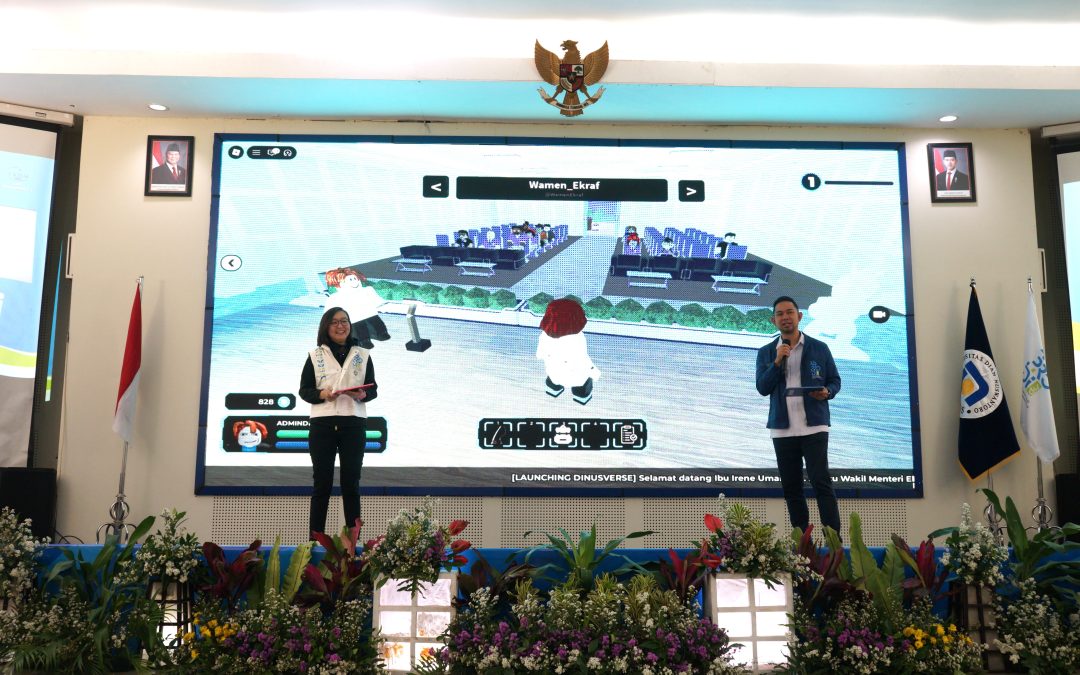 Wamenekraf Irene Umar Resmikan Dinusverse Karya Udinus, Kampus Virtual Berbasis Roblox untuk Generasi Digital